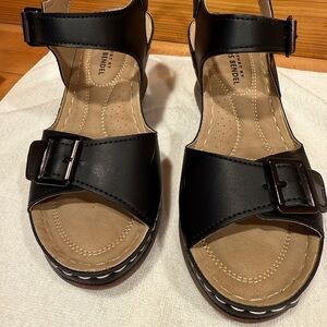 Comfort by Alexis Bend Black Women's Sandals